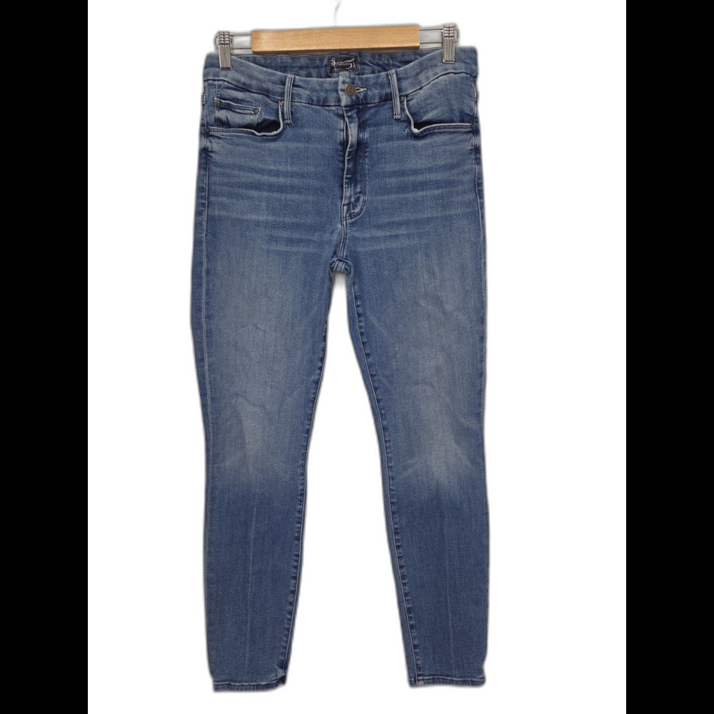 Mother The Looker Ankle Jeans Womens 30x28 We The Animals Blue Wash